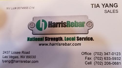 harris rebar info